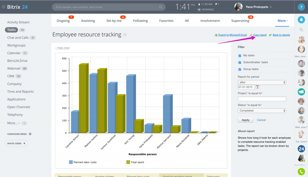 Employee Workload Planning